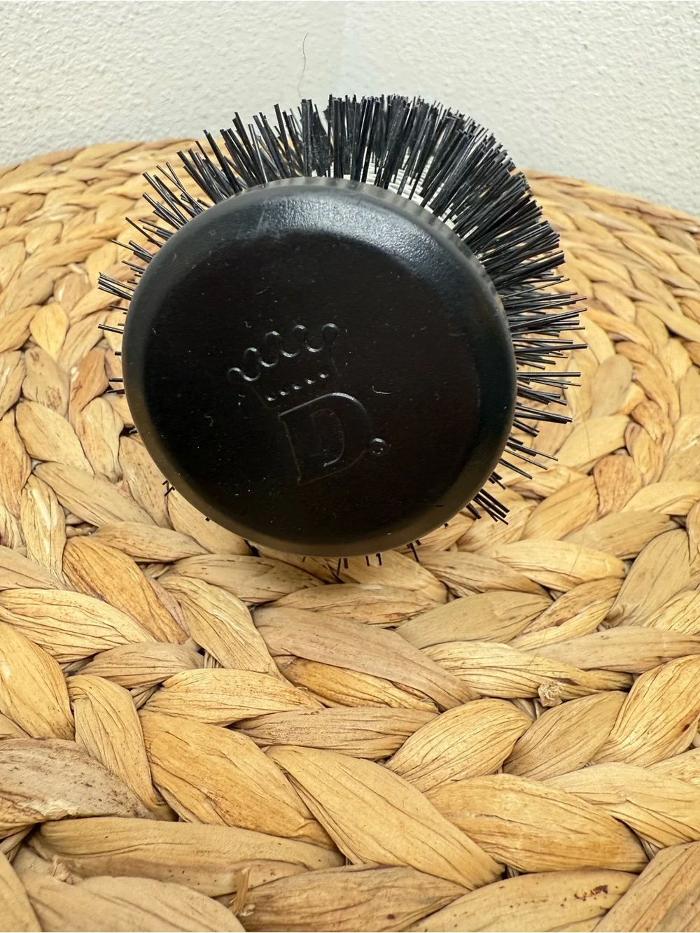 Denman Professional Round Vent Brush - Black/White Blow Out Dry